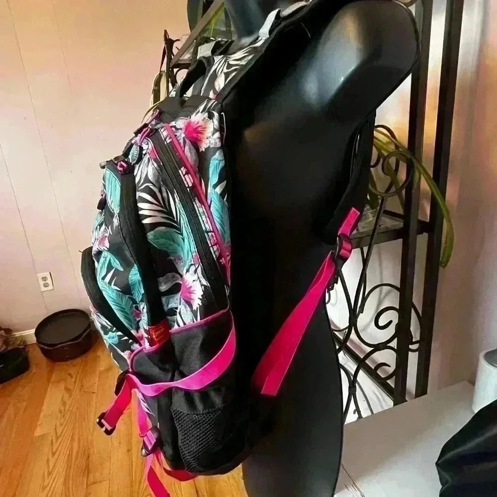 High Sierra XL Swerve Laptop Backpack, Hawaiian Floral, One Size Back To School